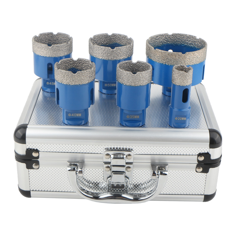 6pcs M14 Dry Vacuum Brazed Diamond Hole Saw (SET B)