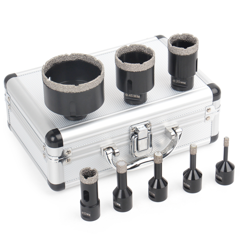 8pcs M14 Dry Vacuum Brazed Diamond Hole Saw (Set B)