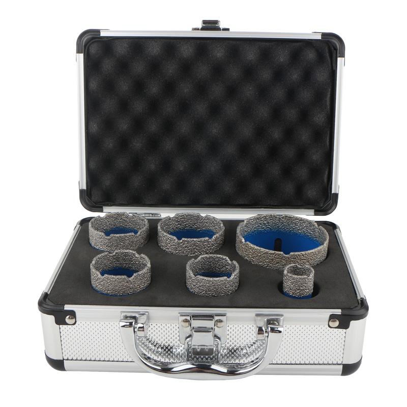 6pcs M14 Dry Vacuum Brazed Diamond Hole Saw (SET B)