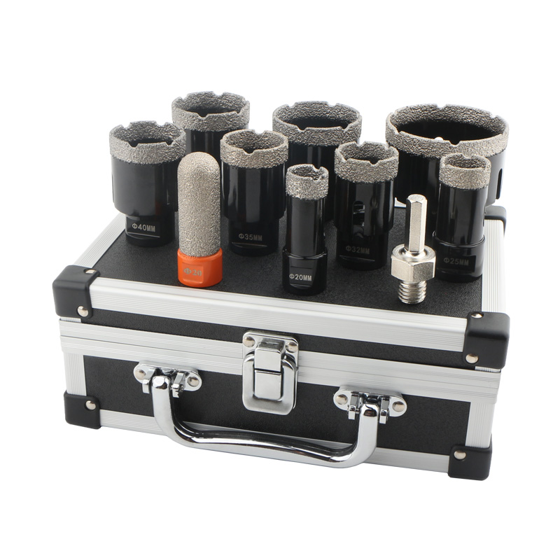 10pcs M14 Dry Vacuum Brazed Diamond Hole Saw (Set B)