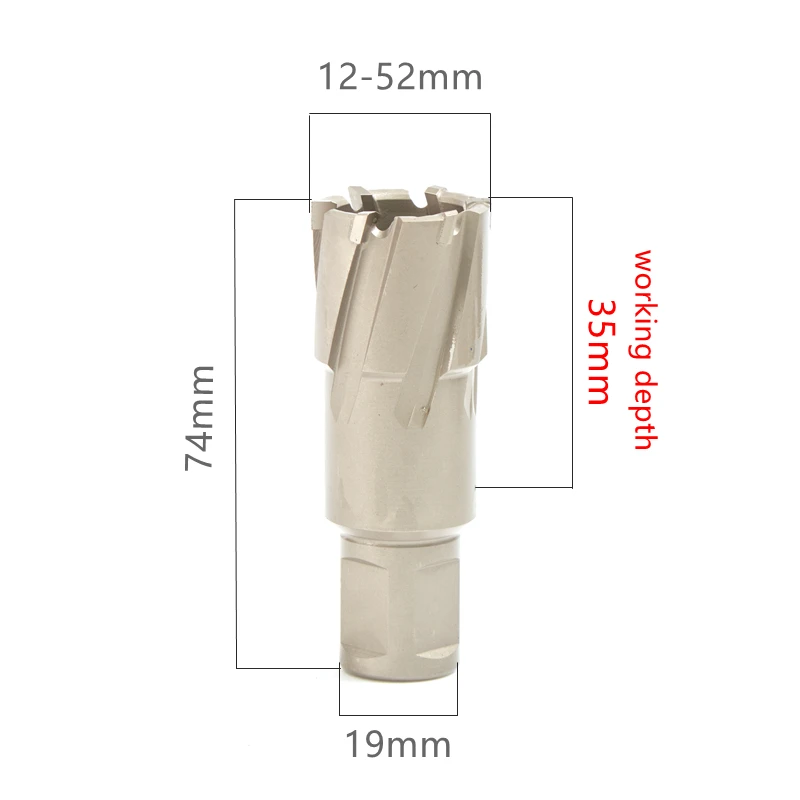 TCT Annular Cutter Magnetic Hole Saw Cobalt Alloys Broach Drill Bit