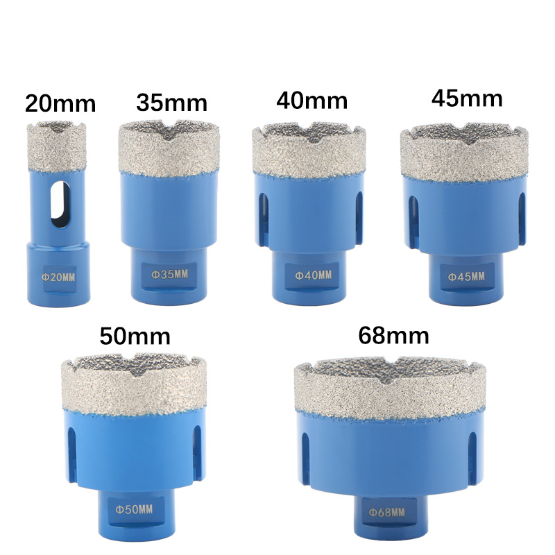 6pcs M14 Dry Vacuum Brazed Diamond Hole Saw (SET B)