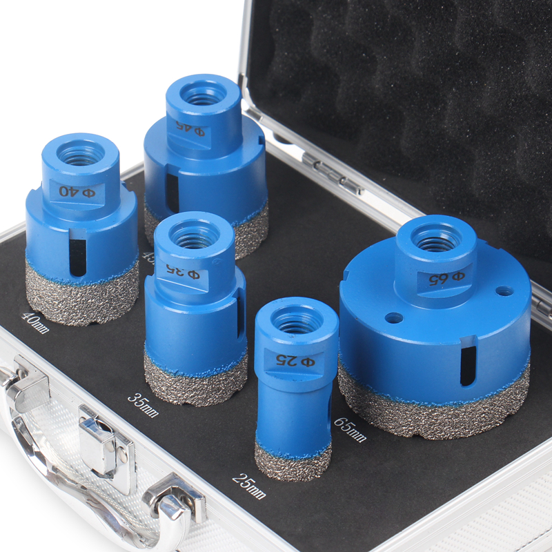 5pcs M14 Dry Vacuum Brazed Diamond Hole Saw