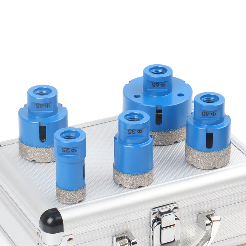 5pcs M14 Dry Vacuum Brazed Diamond Hole Saw