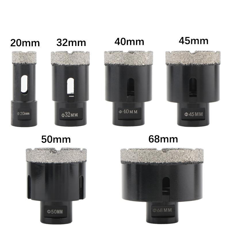 6pcs M14 Dry Vacuum Brazed Diamond Hole Saw