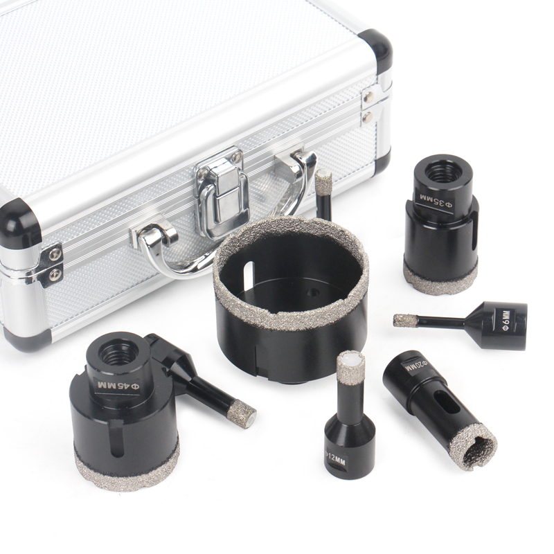 8pcs M14 Dry Vacuum Brazed Diamond Hole Saw (Set B)