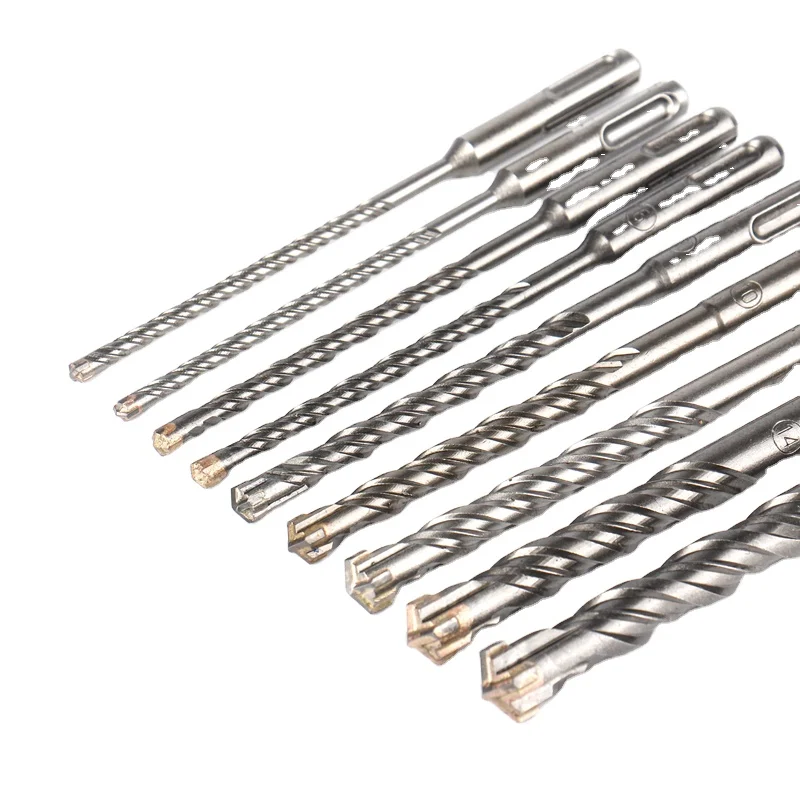 SDS Plus 160mm Impact Drill Bit Set with Cross-shaped Tungsten Carbide Drill Bits